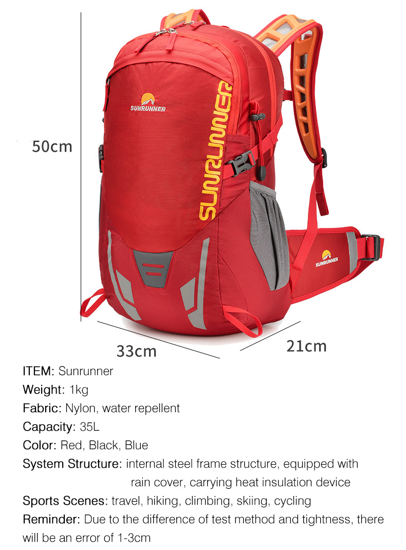 35L Hiking Backpack Bag Large  – Mountain Biking Backpack recenzja i cena