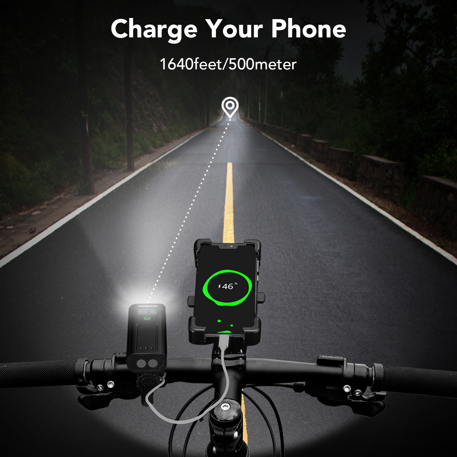 NEWBOLER Bicycle Light USB Cha – Mountain Biking Backpack recenzja i cena