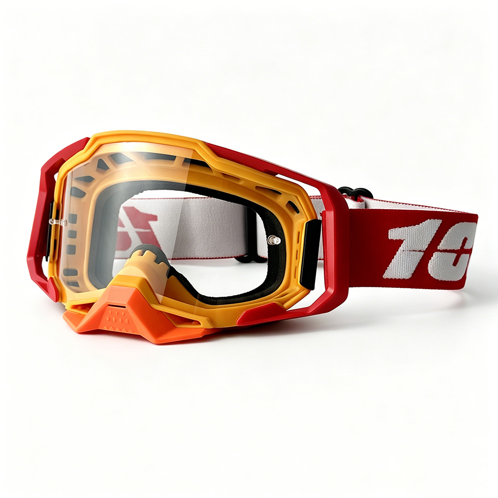 Motocross Goggles Red HD Lens  – Mountain Biking Downhill recenzja i cena