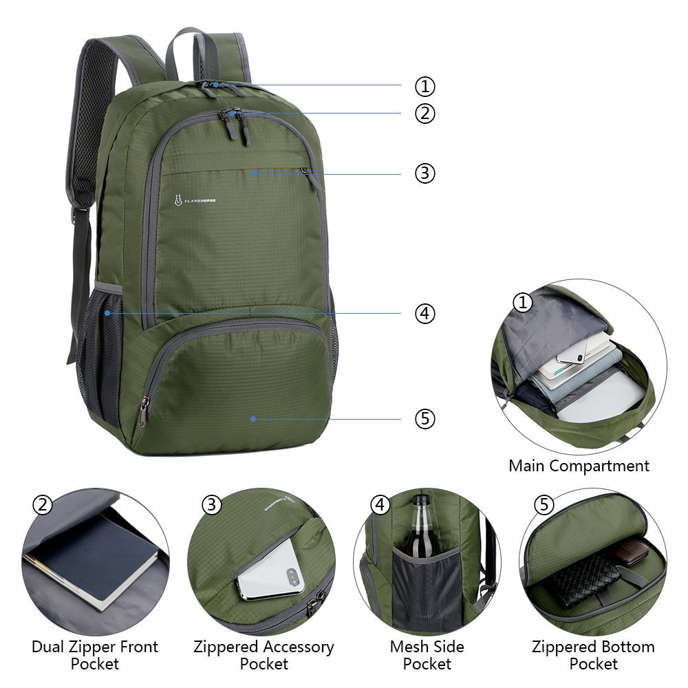 Lightweight Foldable Backpack  – Mountain Biking Backpack recenzja i cena